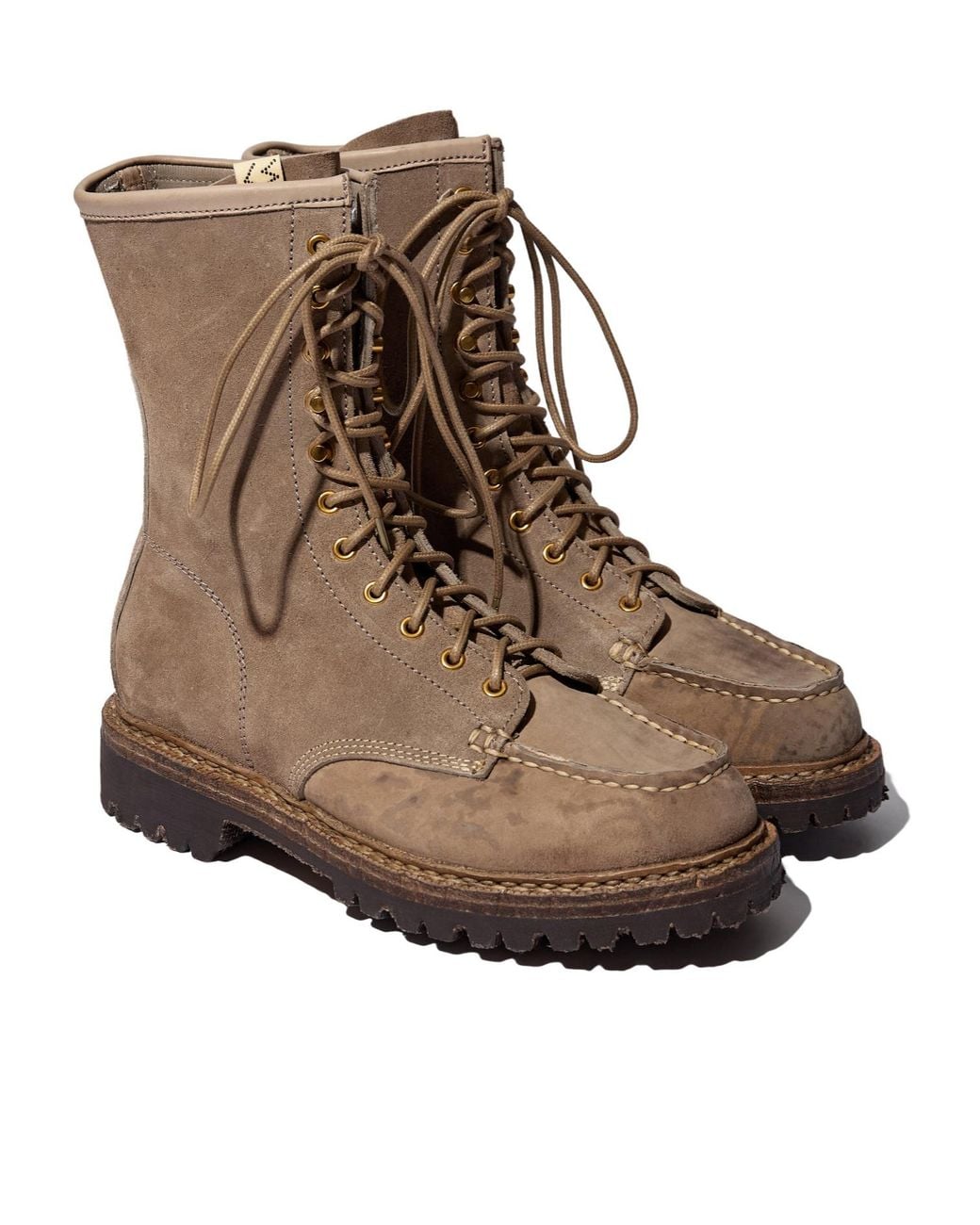 Visvim Brown High-Top Lace-Up Boots for men