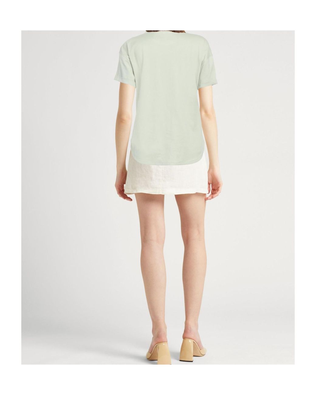 Brunello Cucinelli Green Short Sleeve Crew Neck T-Shirt