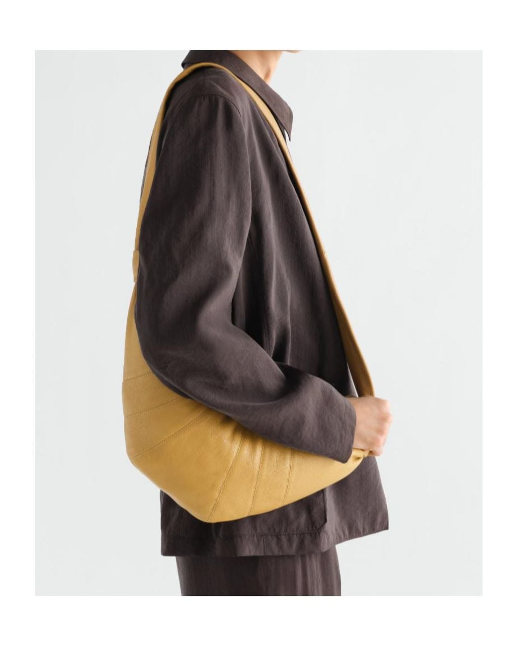 Lemaire Metallic Knotted Hobo Shoulder Bag