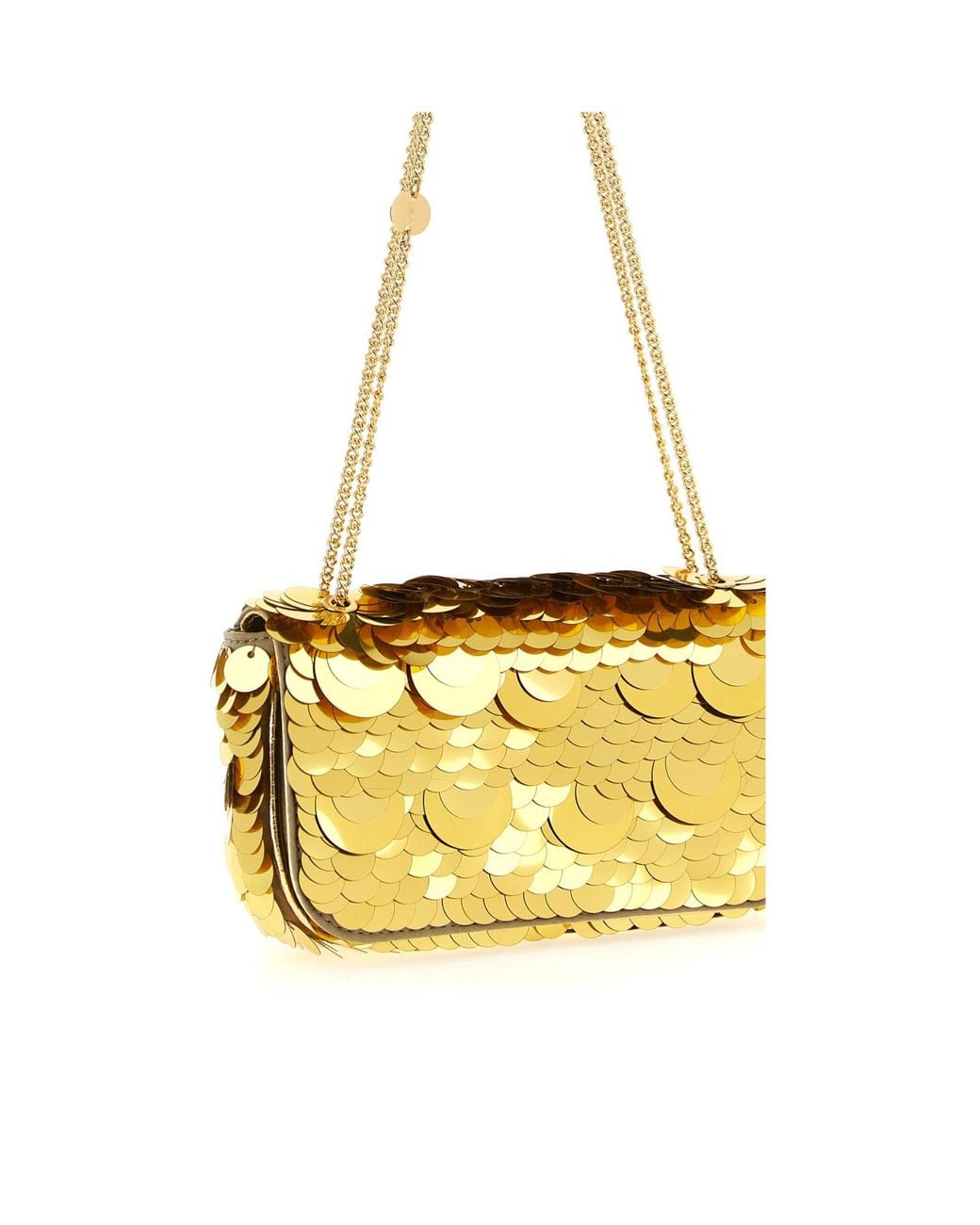 Rabanne Metallic Rabanne Sequin Chain Shoulder Bag