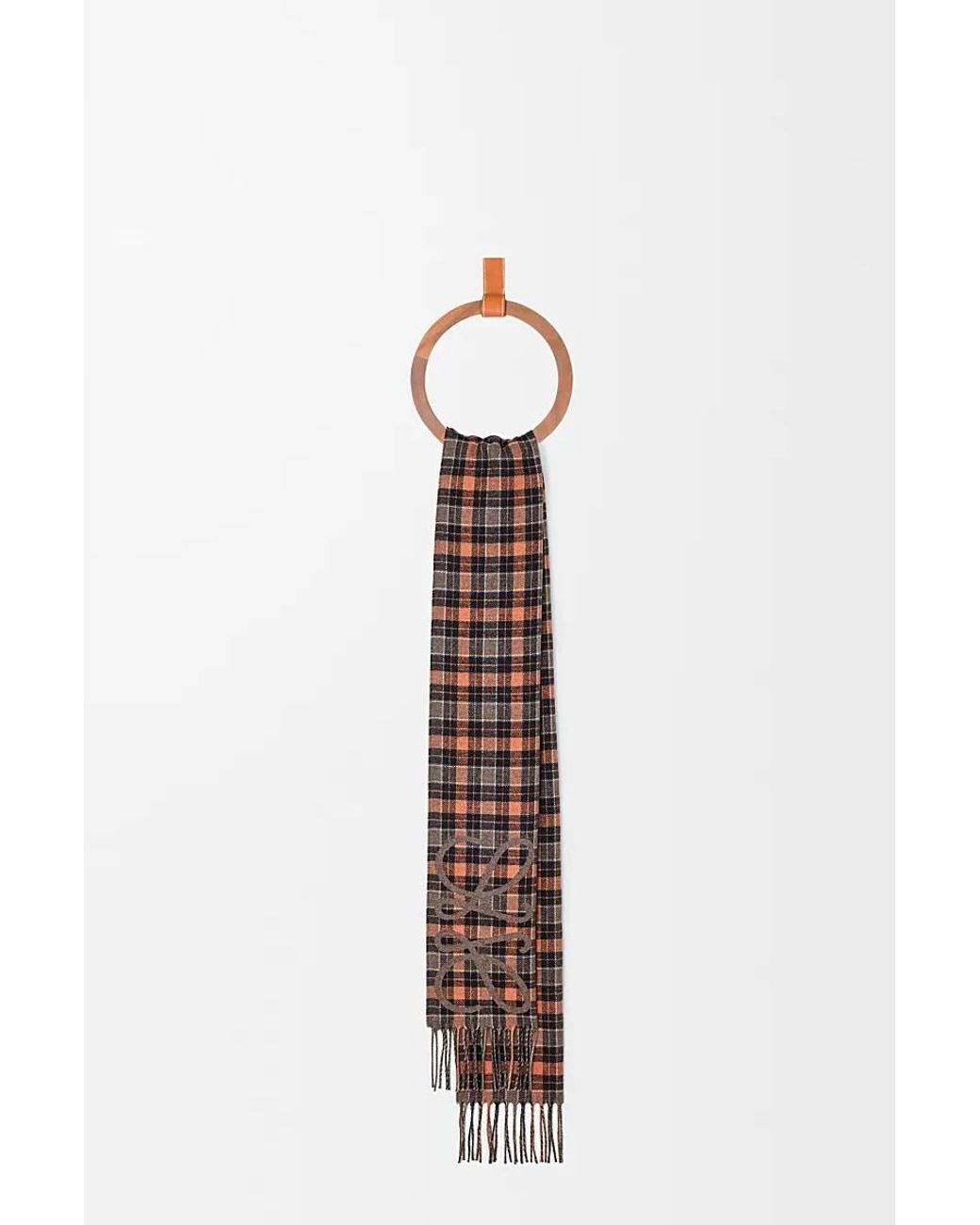 Loewe Brown Anagram Scarf