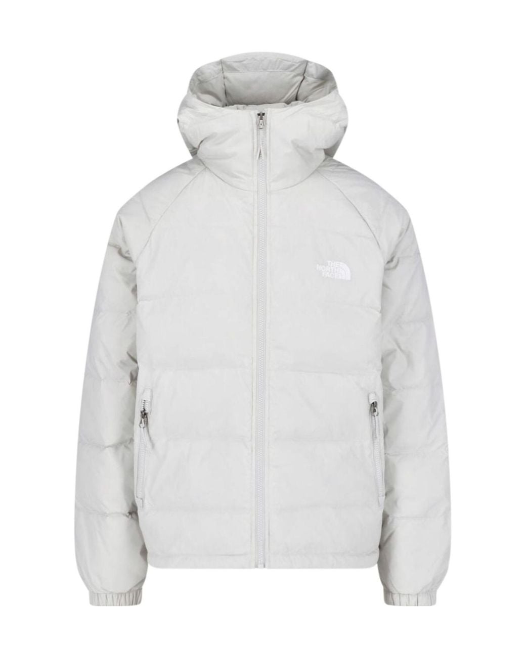 The North Face Gray Hooded Puffer Down Jacket for men