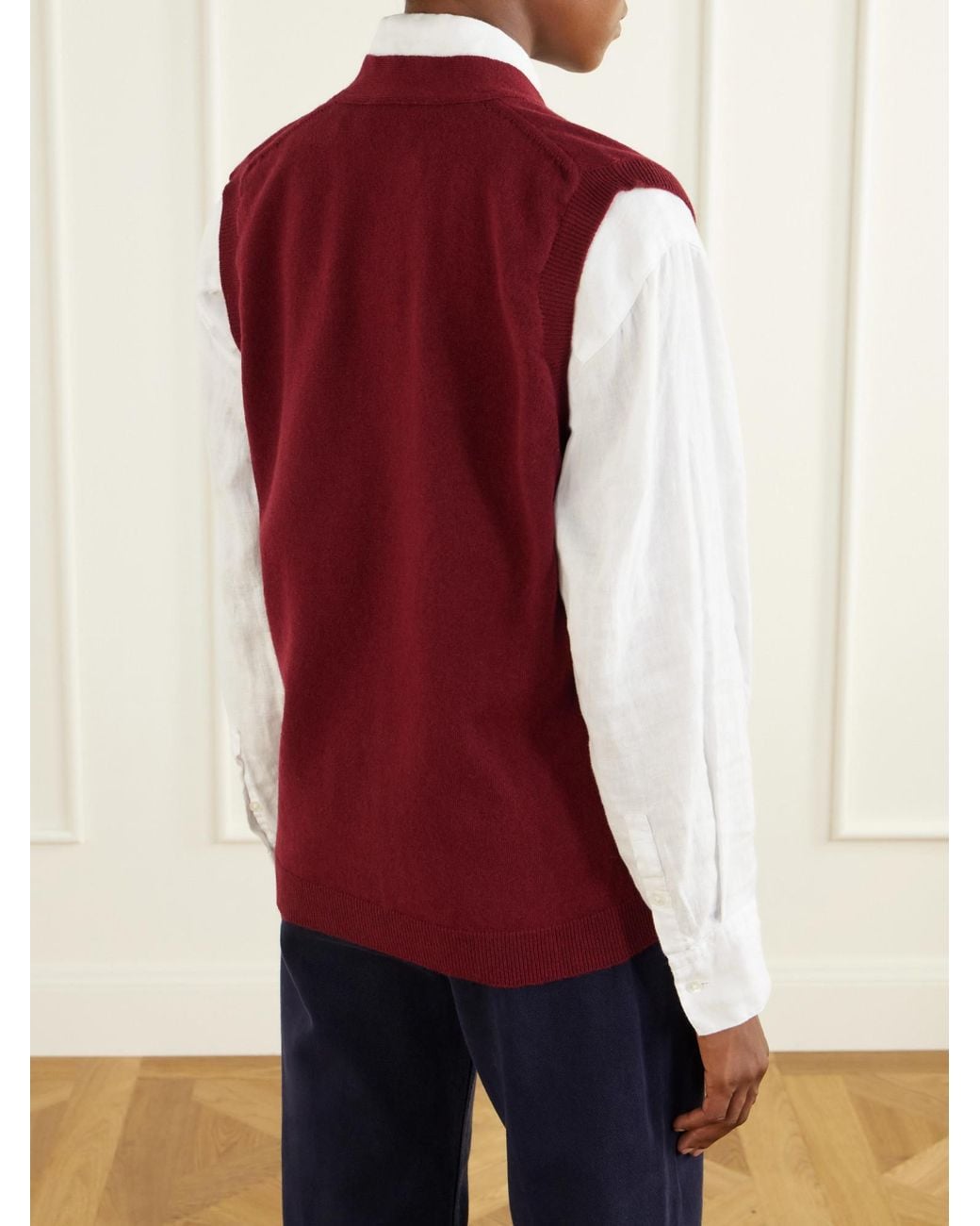 Blazé Milano Red Vest With Buttons