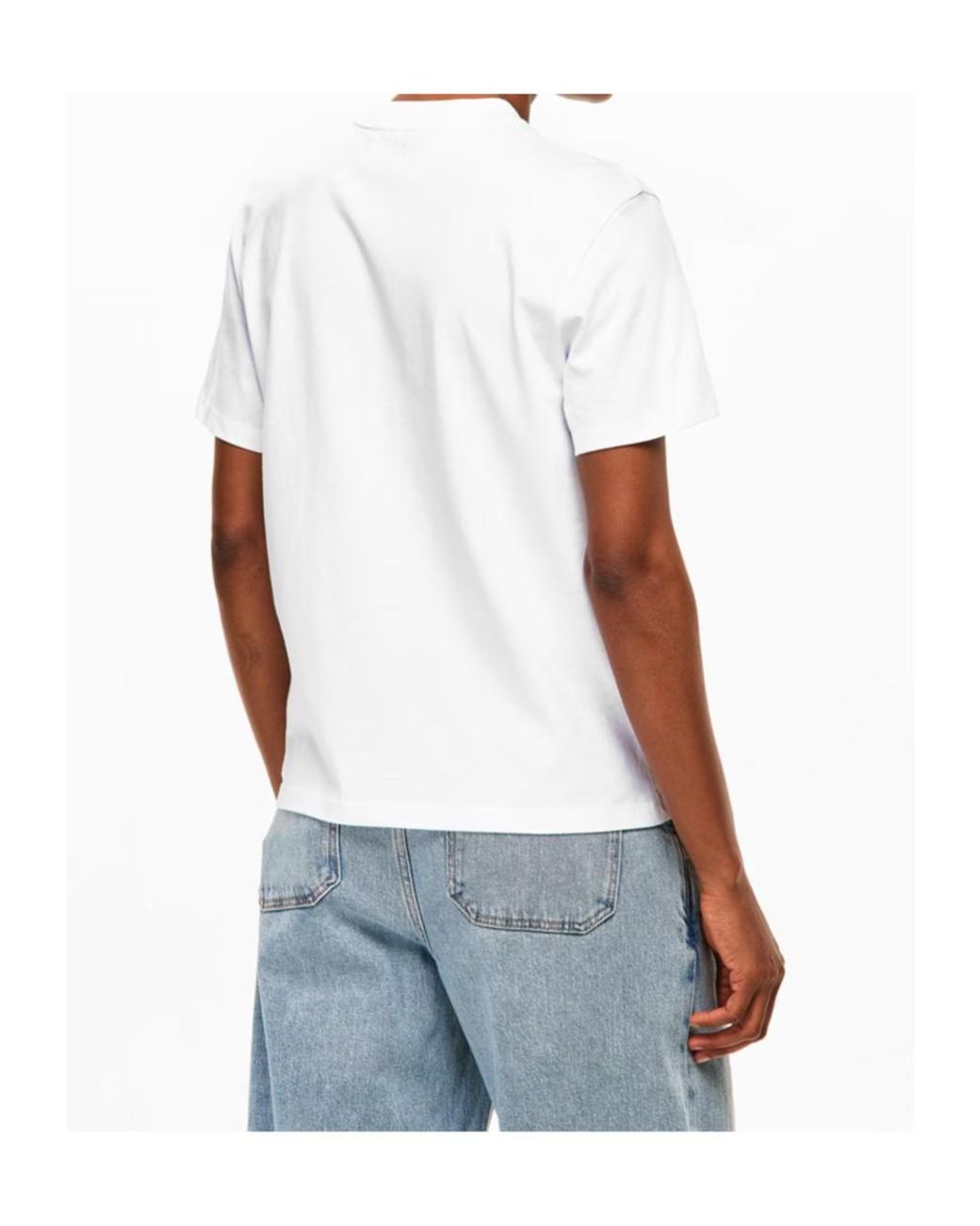 AMI White Logo Crew Neck T-Shirt