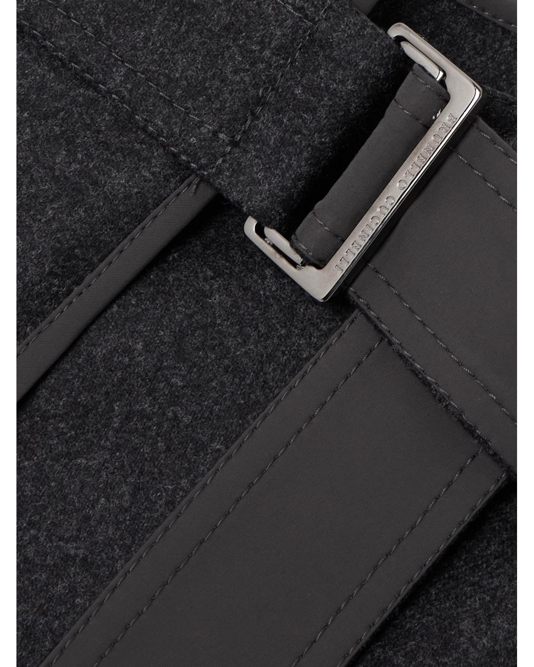 Brunello Cucinelli Black Wrap Midi Skirt