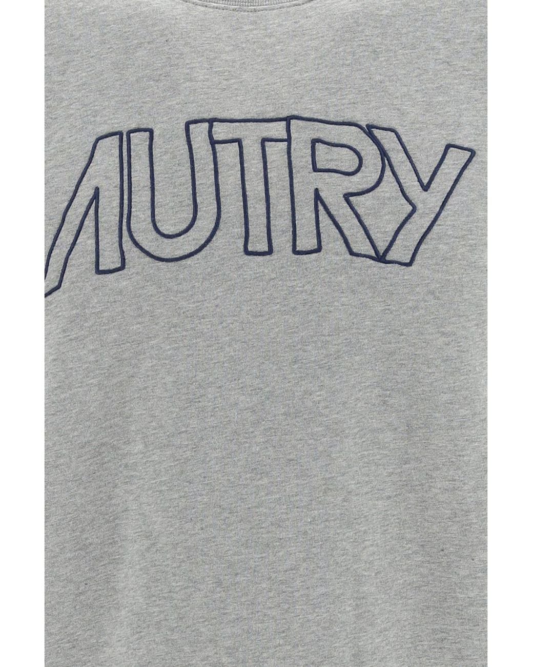 Autry Gray Round-Necked Sweater