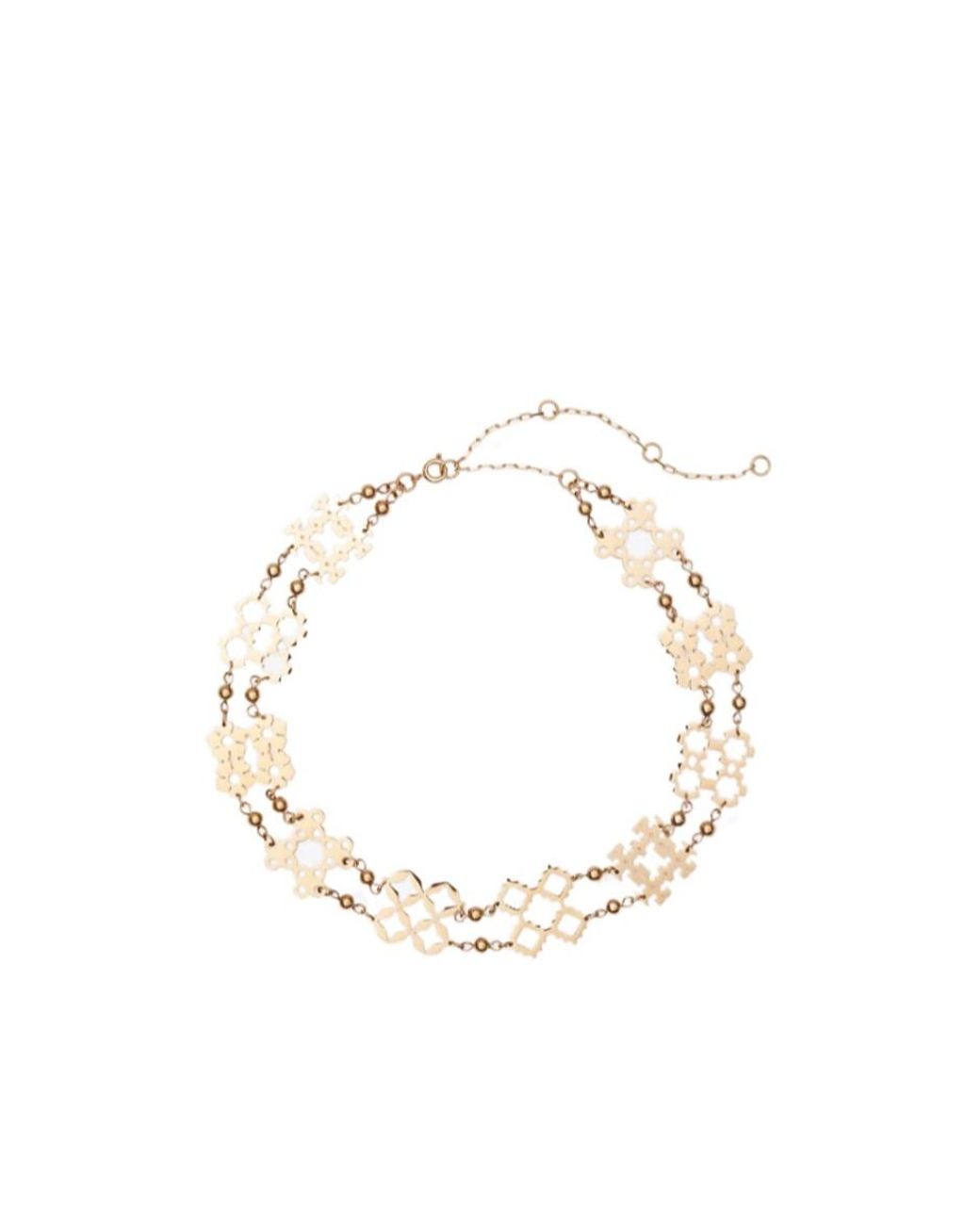 Tory Burch Metallic Forget Me Not Choker Necklace