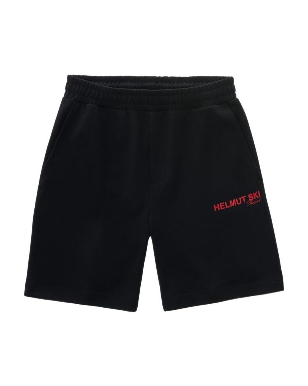 Helmut Lang Black Logo Shorts for men