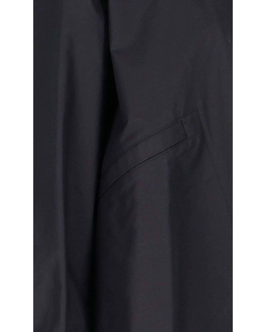 Jil Sander Blue Logo-Printed Drawstring Shirt Jacket