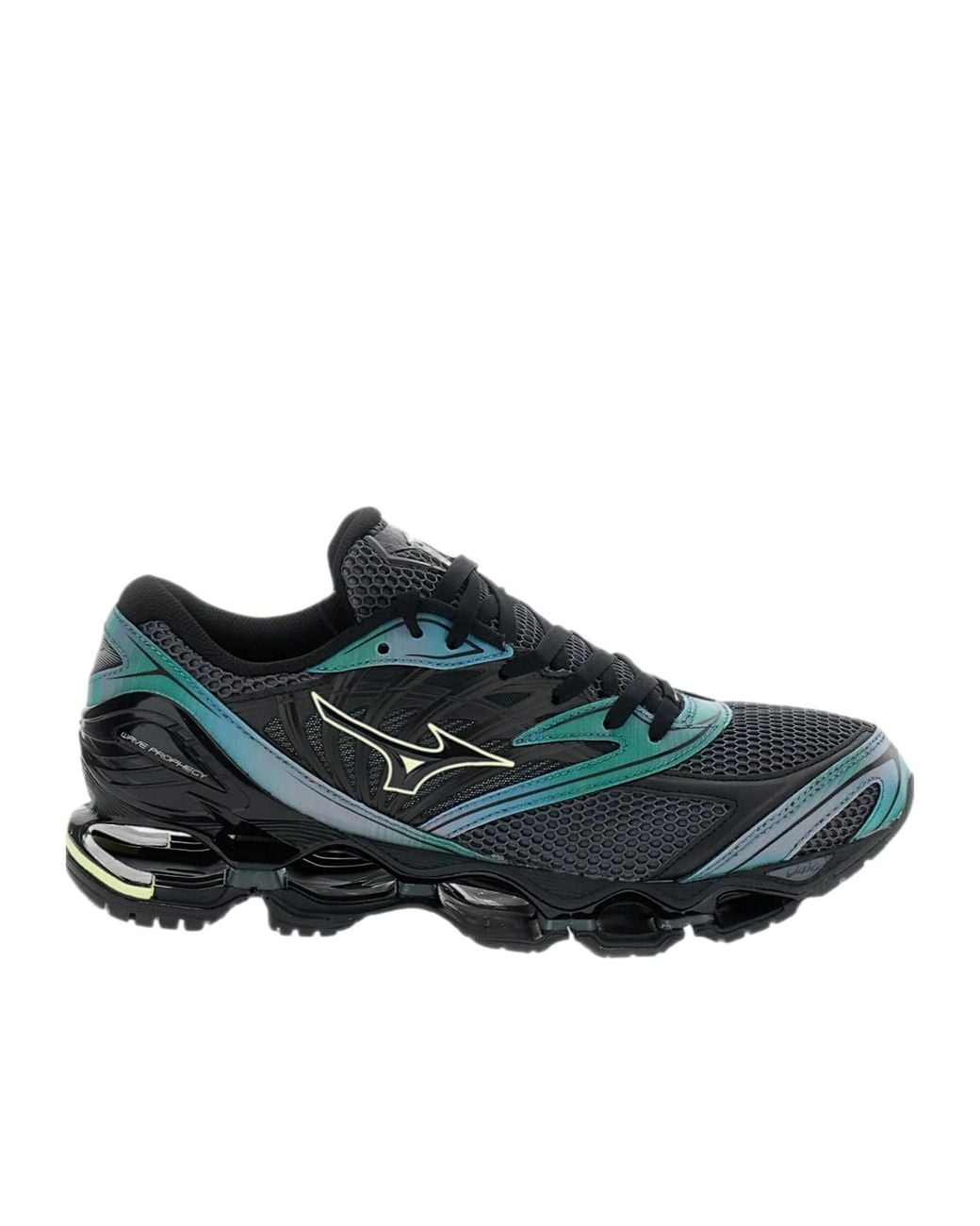 Mizuno Blue Round-Toe Sneakers for men