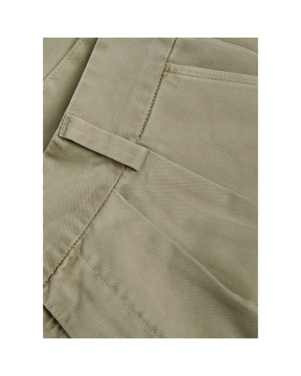 Agolde Green Double-Pleated Casual Trousers for men