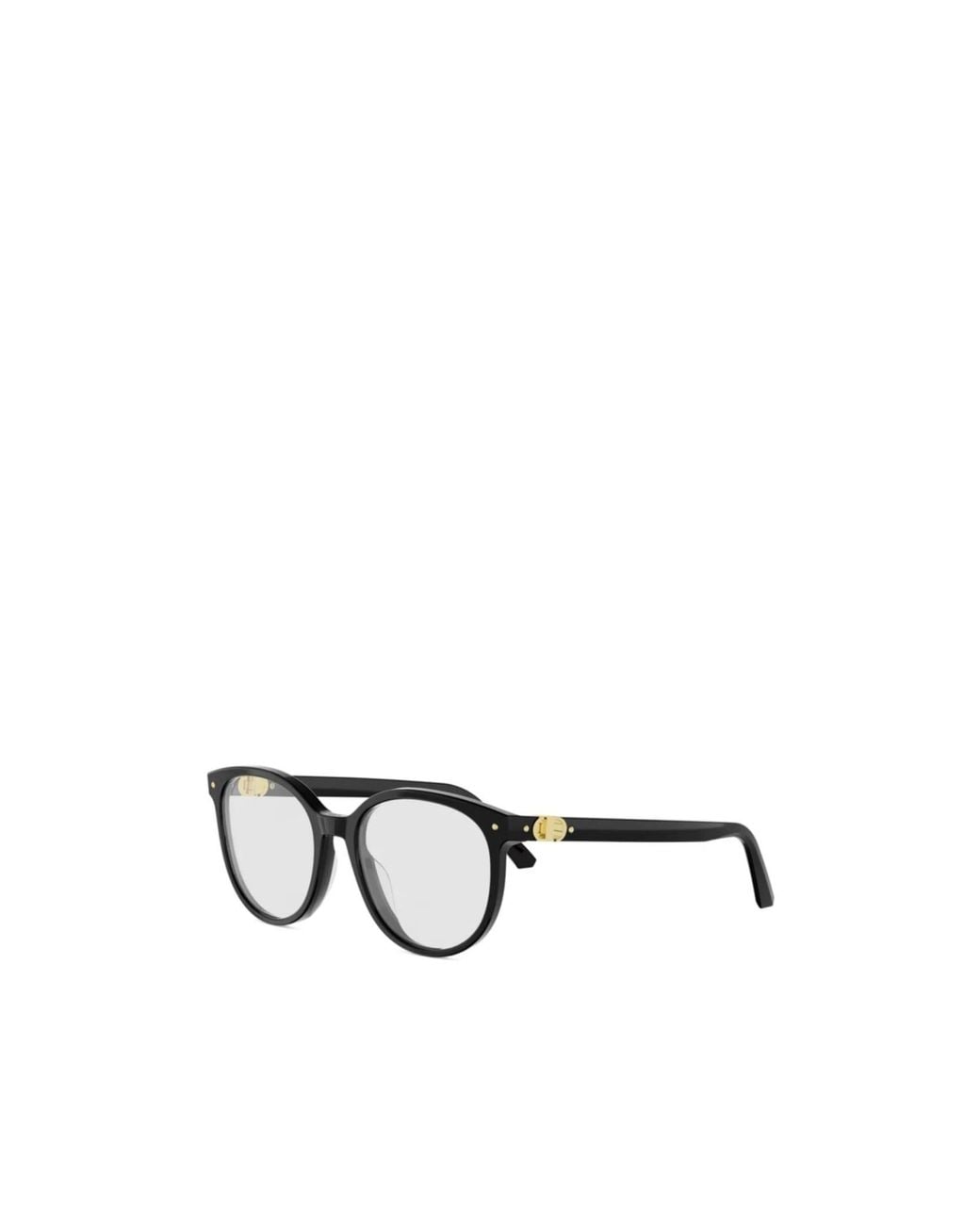 Dior White Eyewear Round Frame Glasses