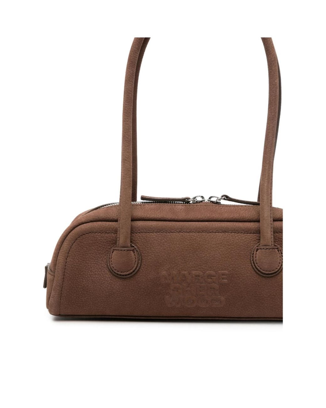 MARGE SHERWOOD Brown Soft Boston Mini Shoulder Bag