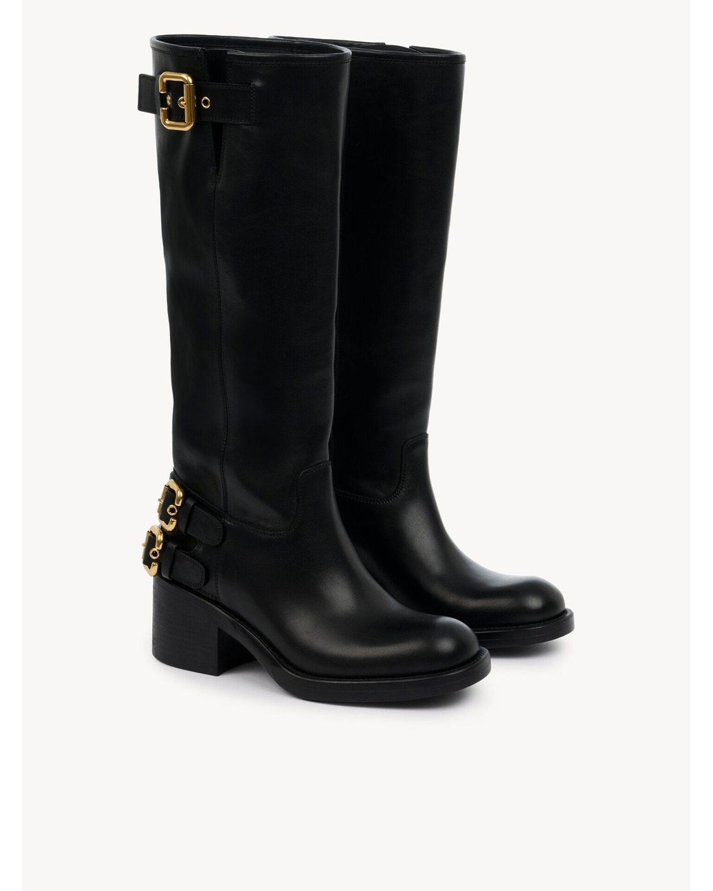 Chloé Black Chloé Dakota Buckled Boots