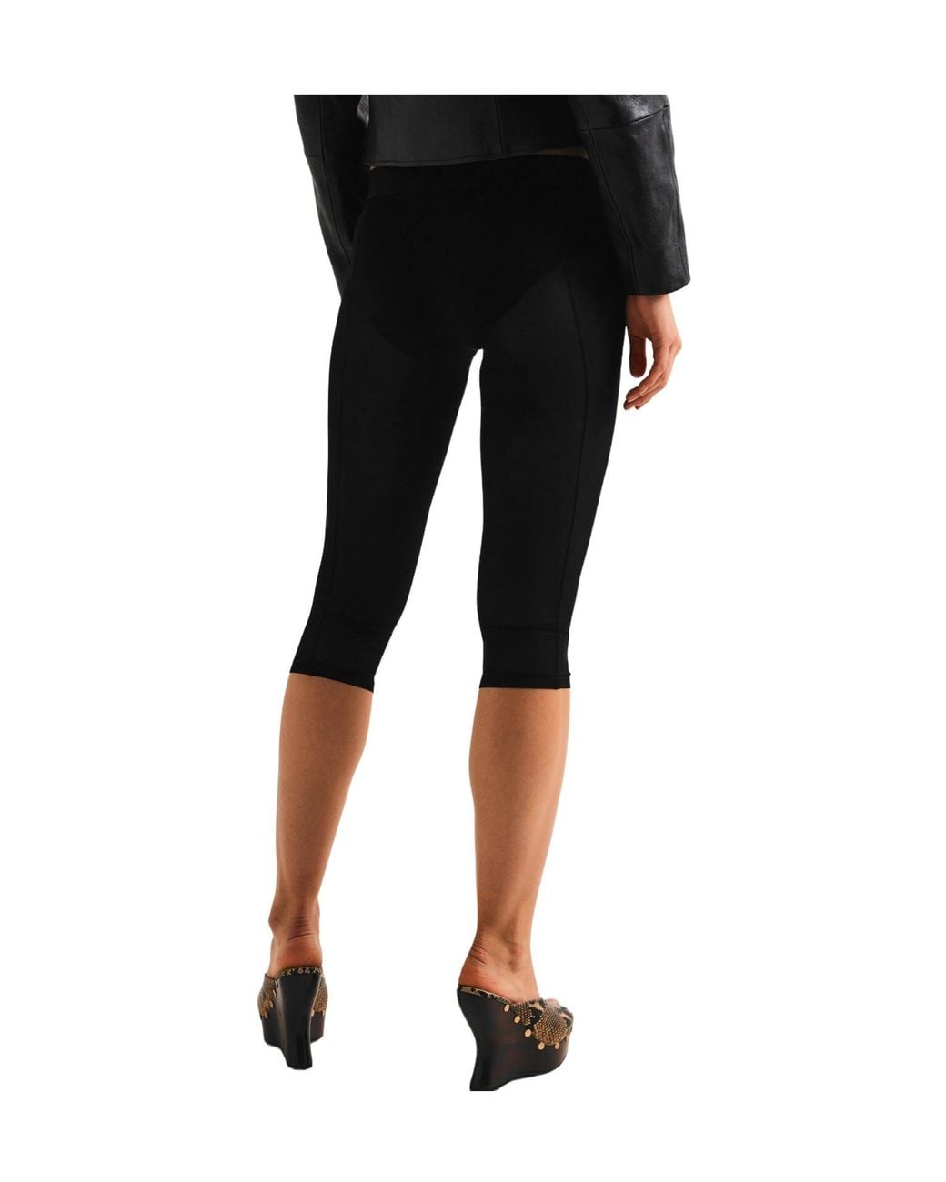 Magda Butrym Gray Solid Color Leggings