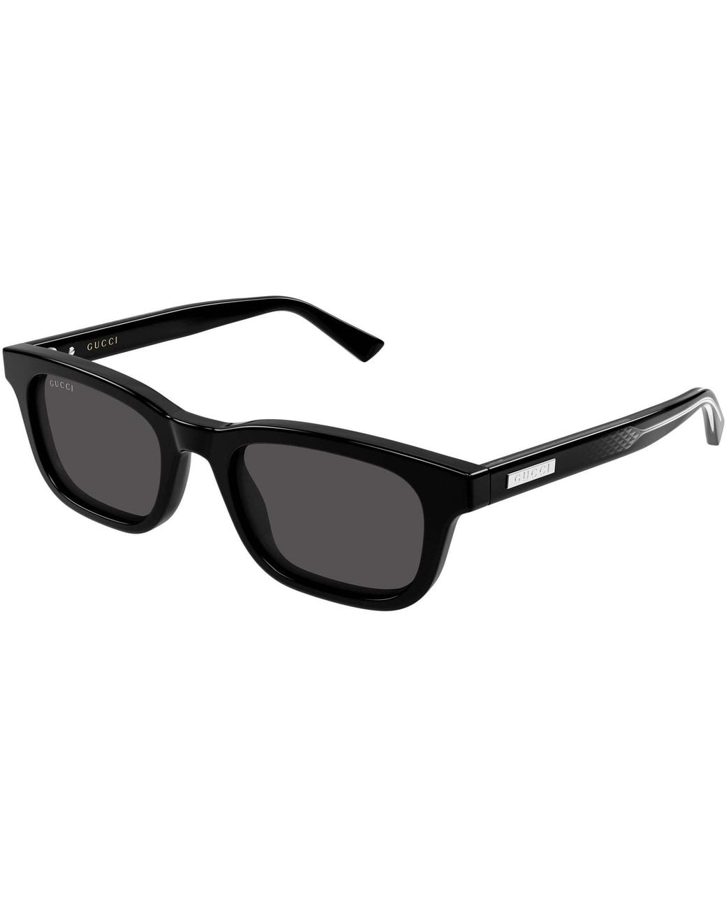 Gucci Black Rectangle Sunglasses for men