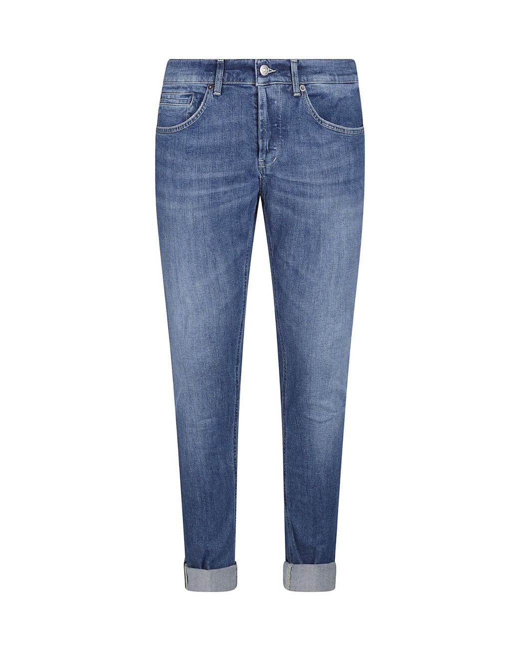 Dondup Blue Belt Loop Jeans for men