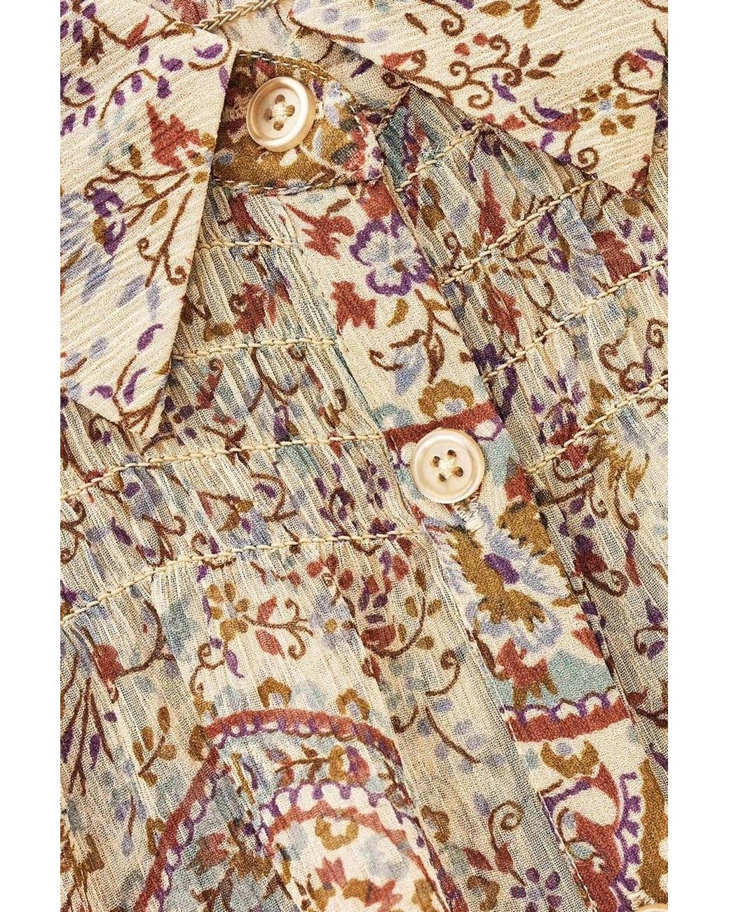 Ba&sh Natural Cleo Paisley Print Blouse