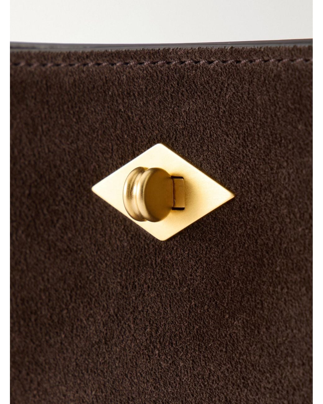Metier Brown Suede Clutch