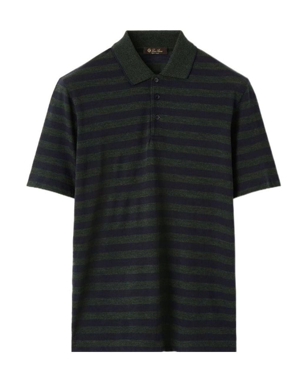 Loro Piana Black Balsa Polo Shirt for men