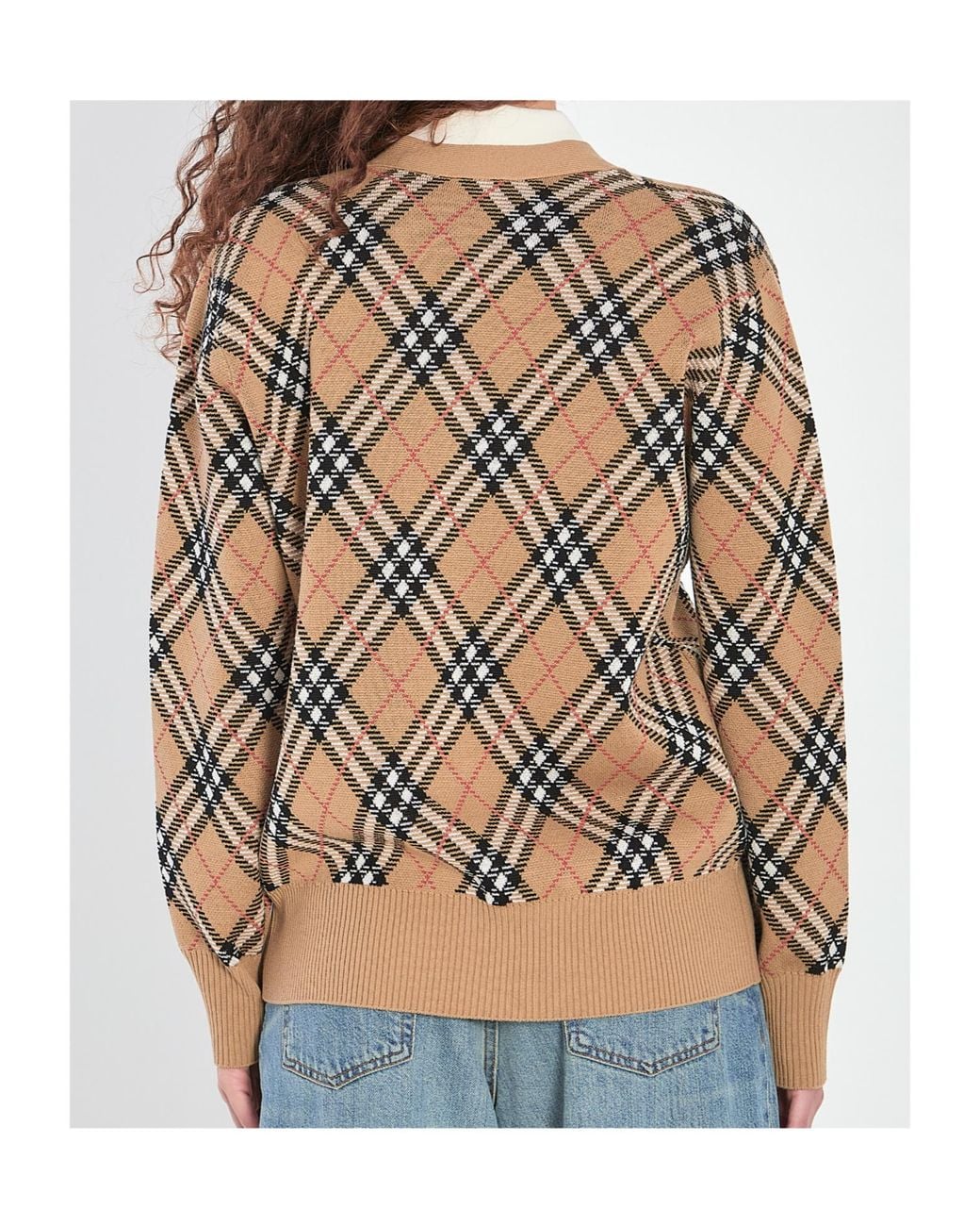 Burberry Multicolor Check Cardigan