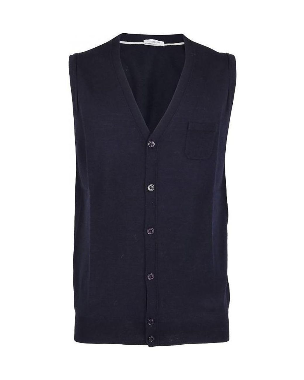 Paolo Pecora Black Sleeveless Jacket for men