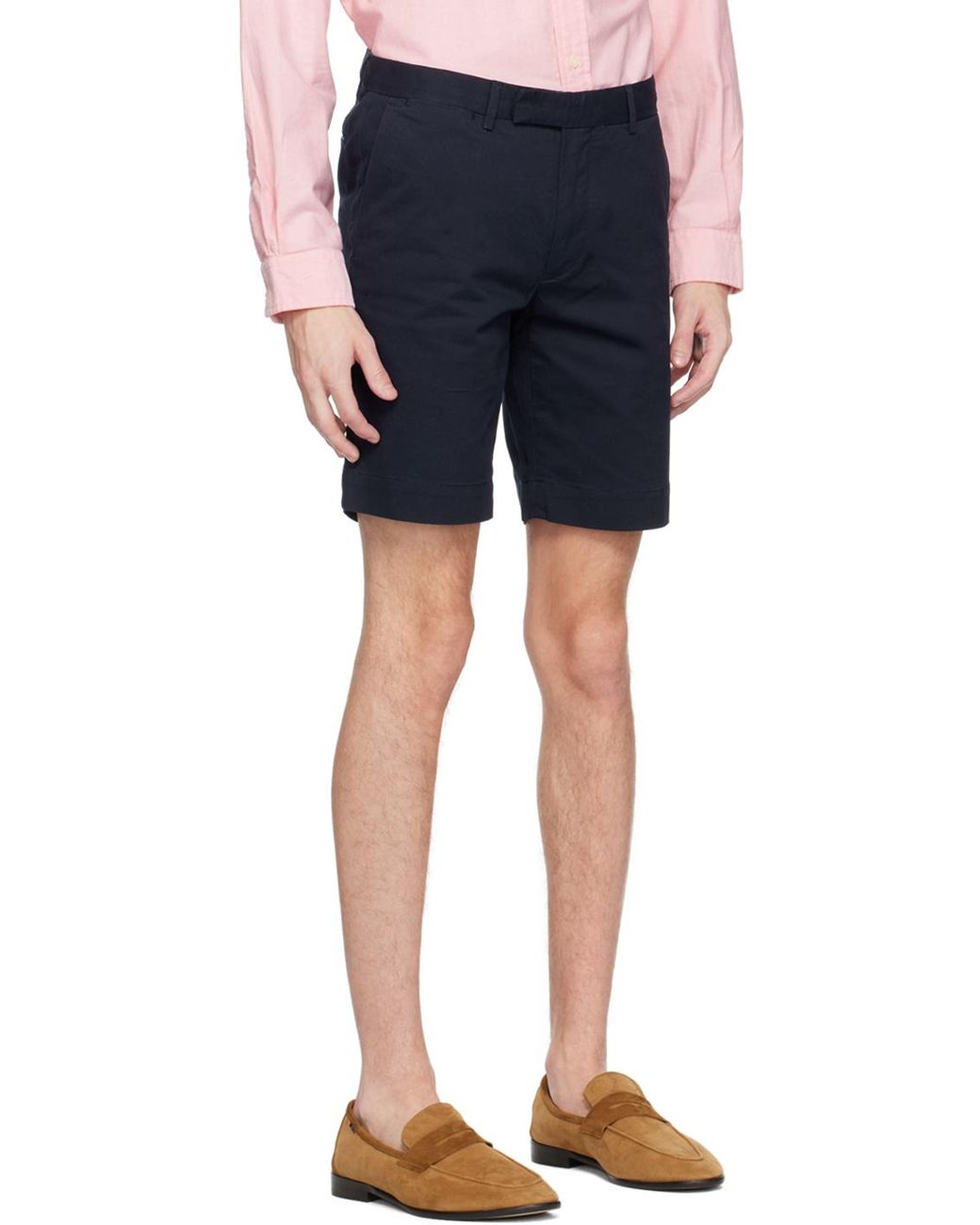 Polo Ralph Lauren Gray Logo Detailed Stretch Shorts for men