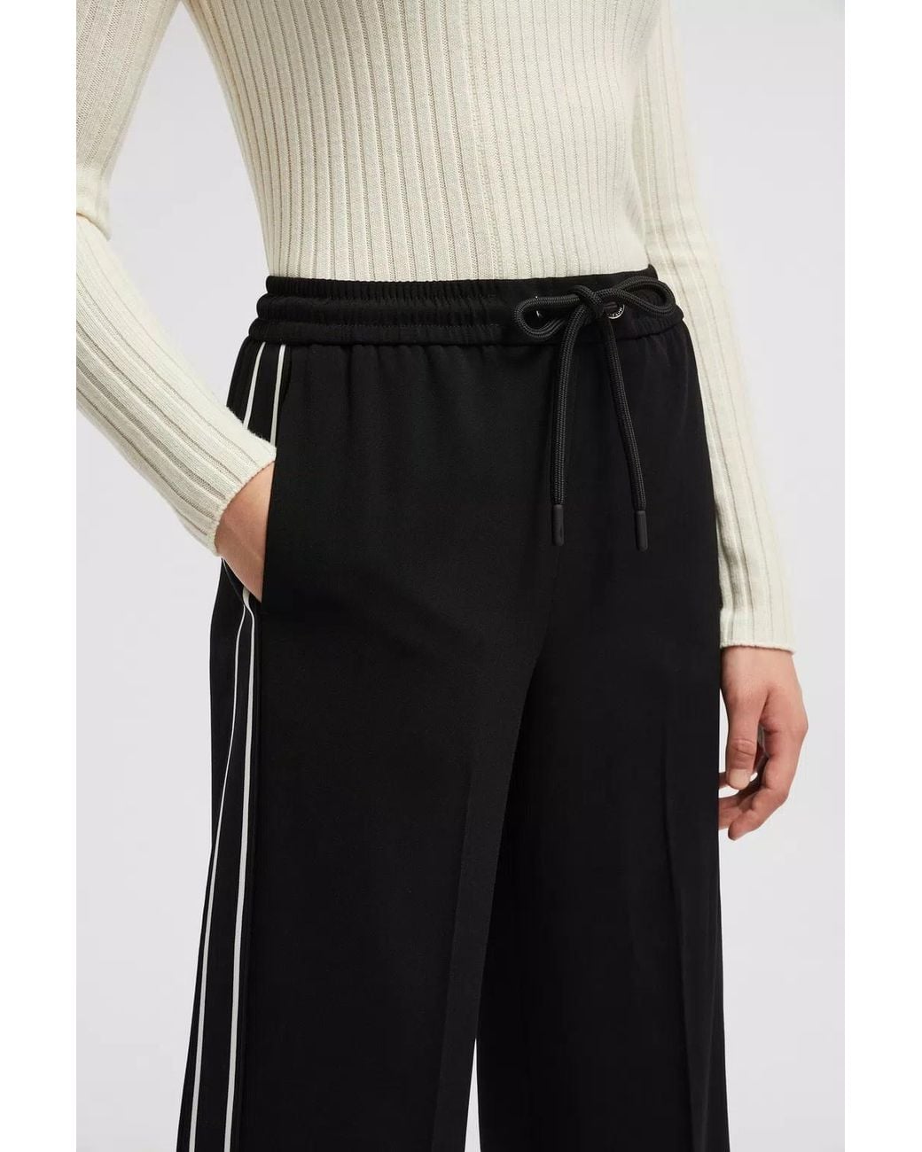 Moncler Black Logo Detailed Track Pants