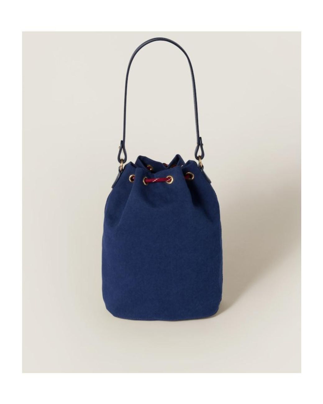 Miu Miu Blue Gabardine Sachet
