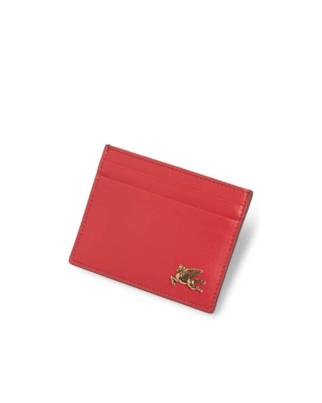 Etro Red Rectangular Card Bag