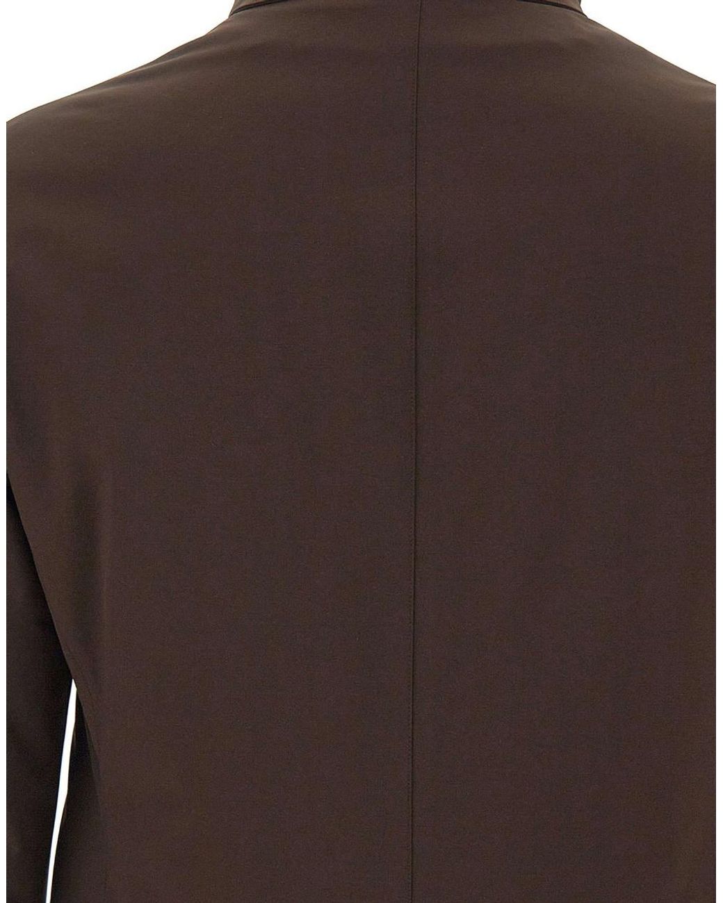 Montecore Brown Quilted Bib Double-Breasted Coat for men