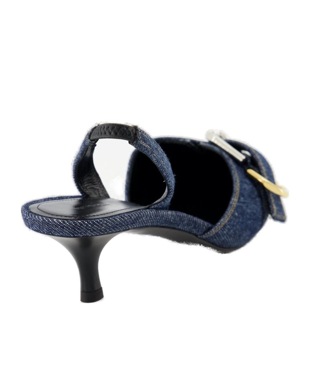 Givenchy Blue Voyou Slingback Denim Pumps