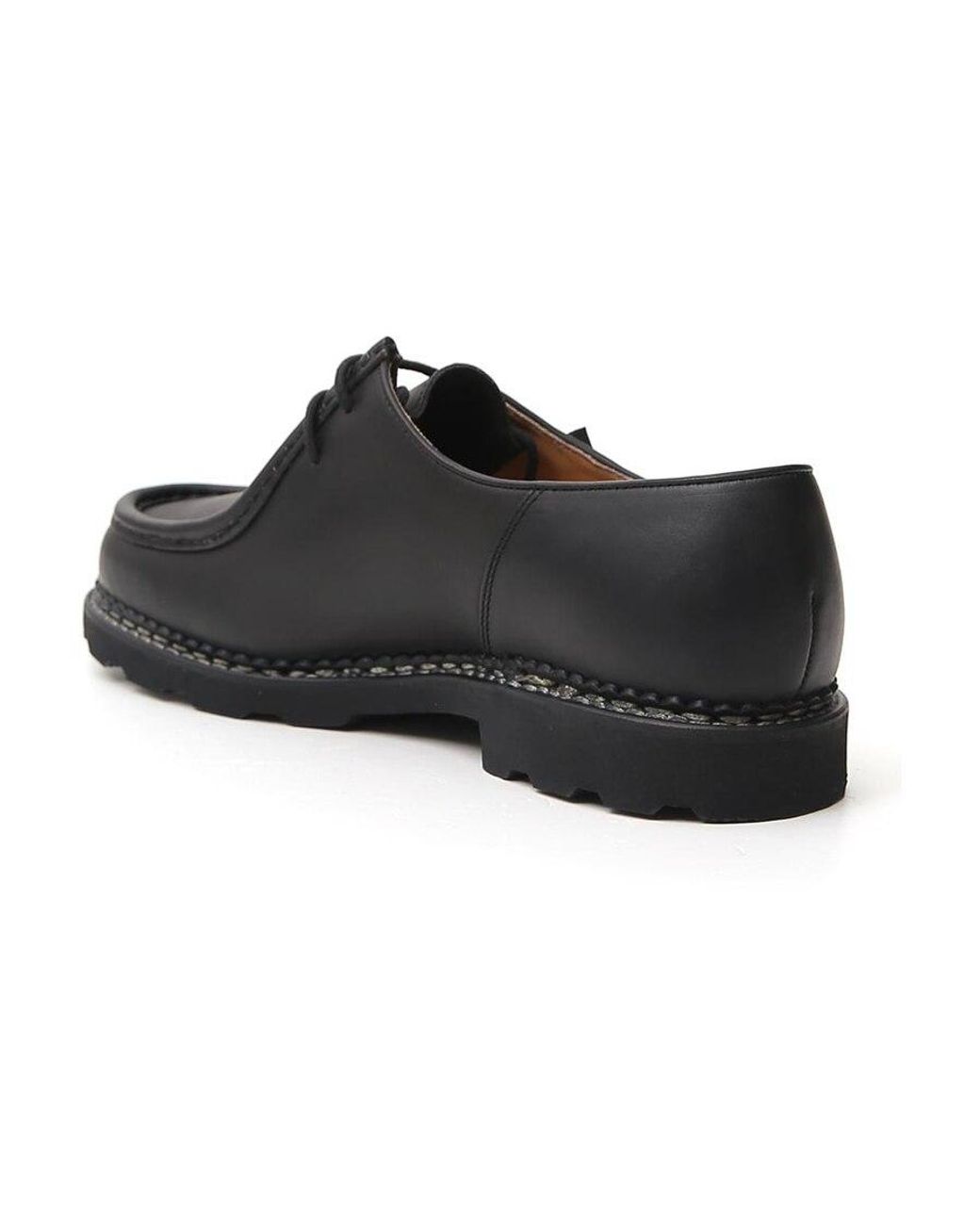 Paraboot Black Michael Lace-Up Derby Shoes for men