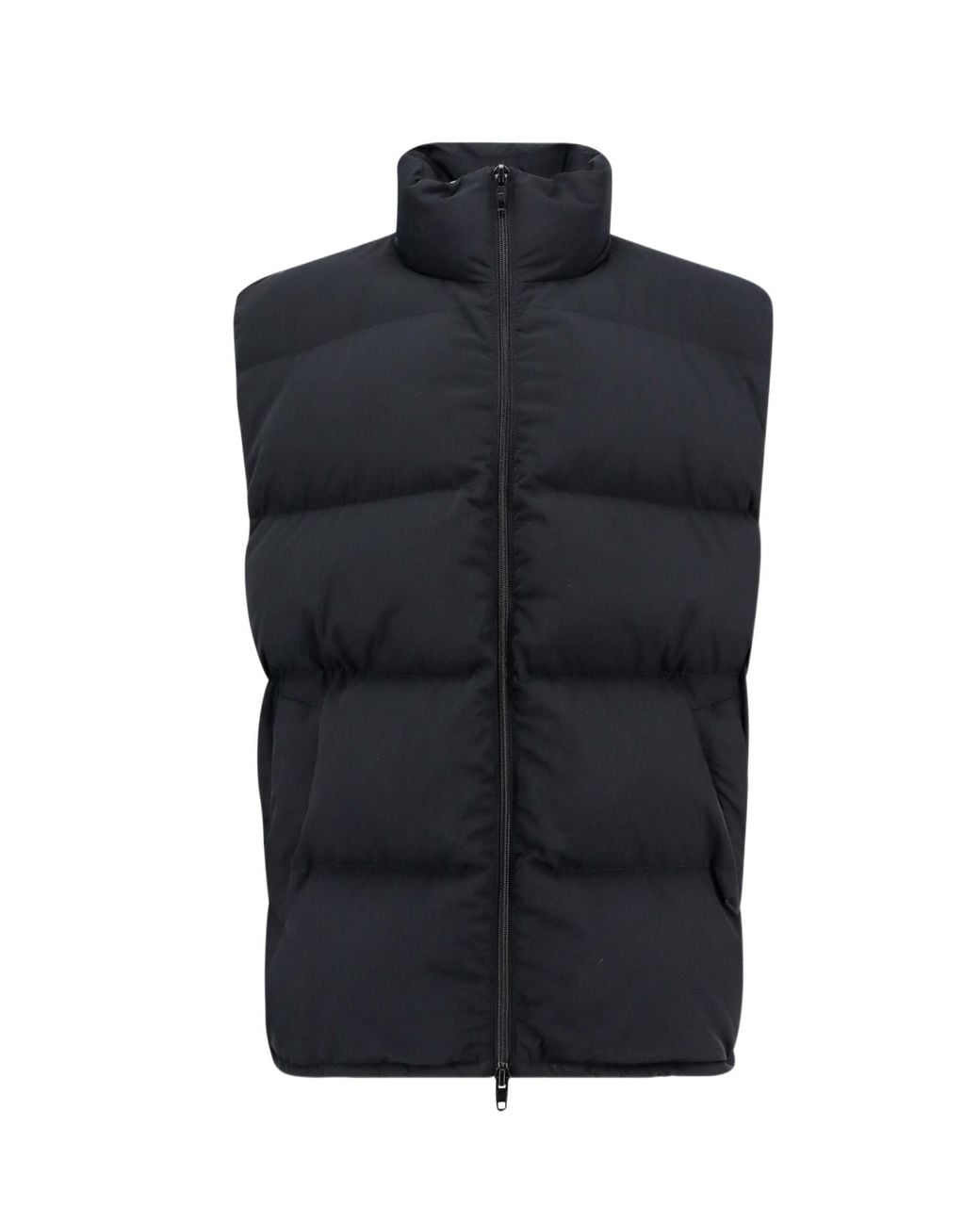 Balenciaga Blue Logo Printed Puffer Vest for men