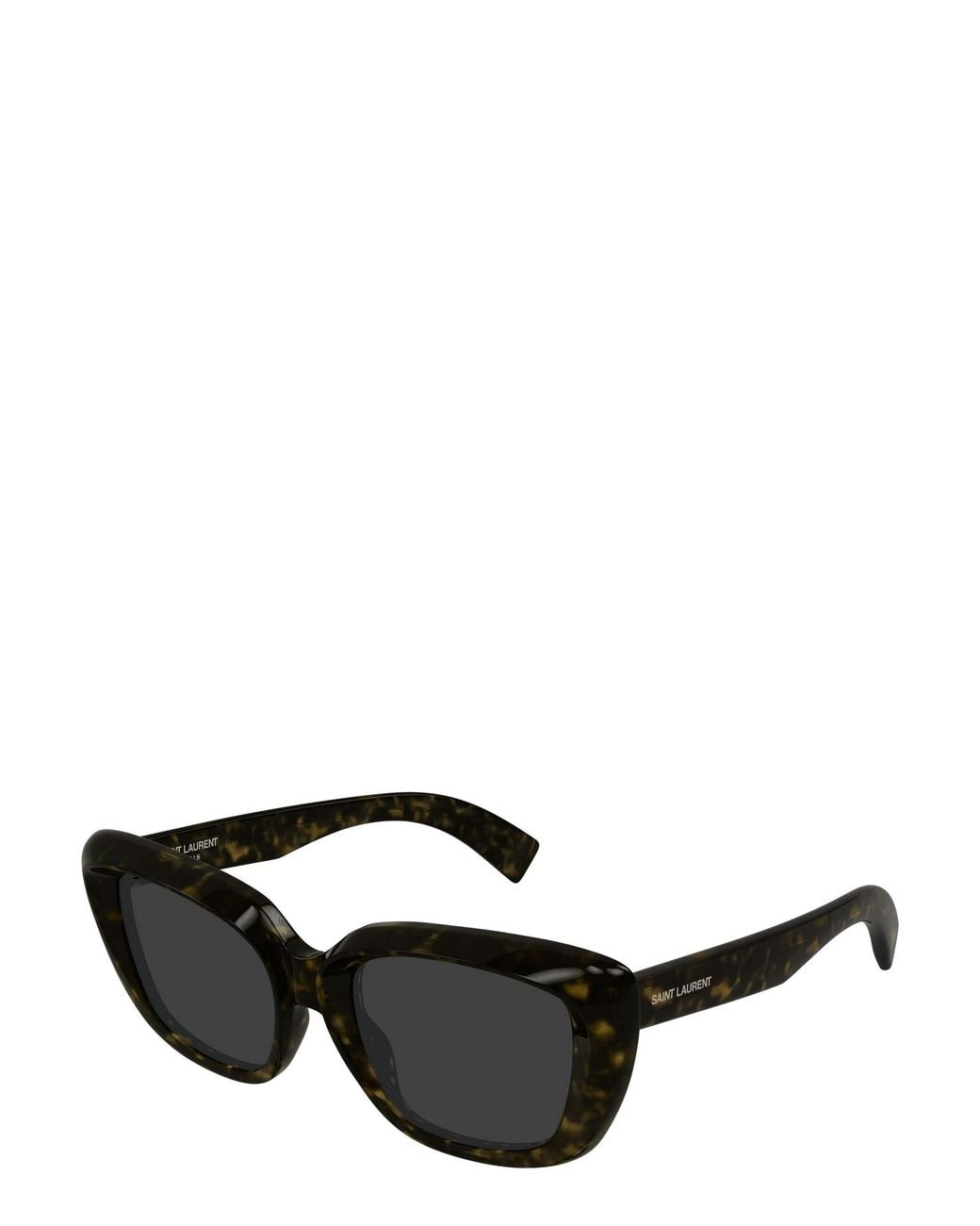 Saint Laurent Black Eyewear Rectangular Frame Sunglasses