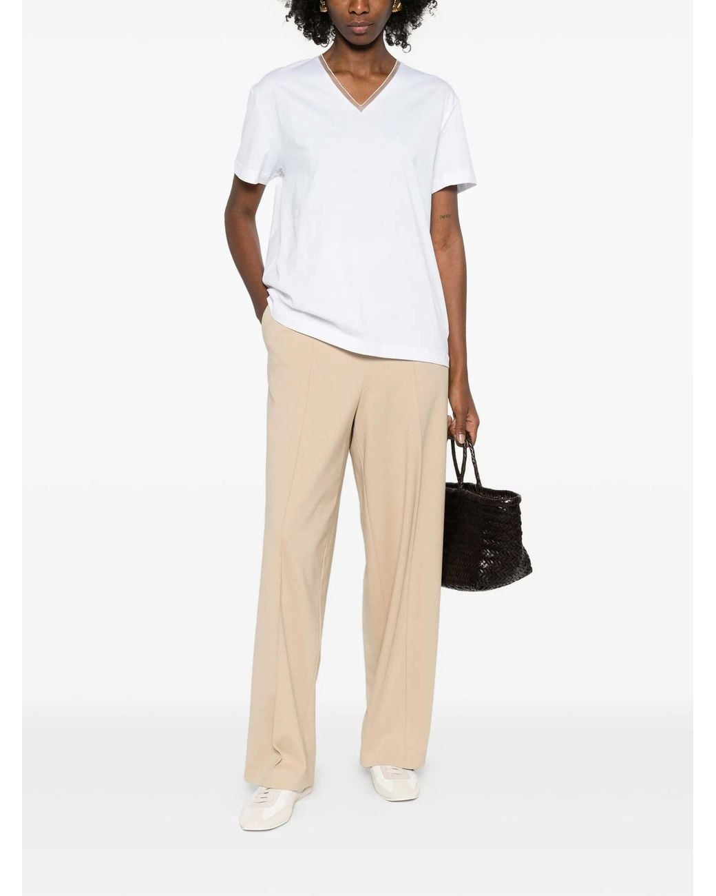 Fabiana Filippi White Short-Sleeved T-Shirt