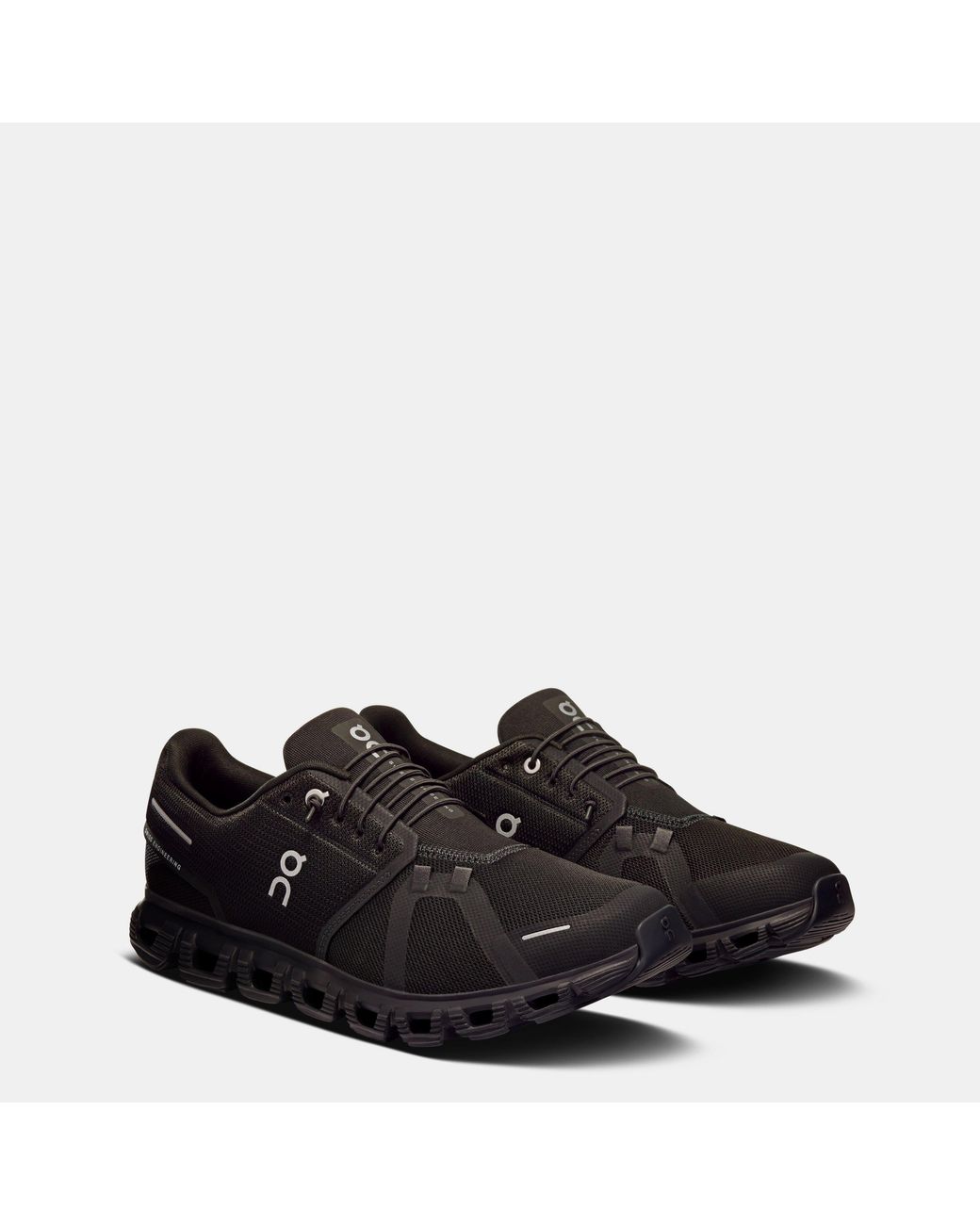On Shoes Black Mesh Lace-Up Sneakers for men