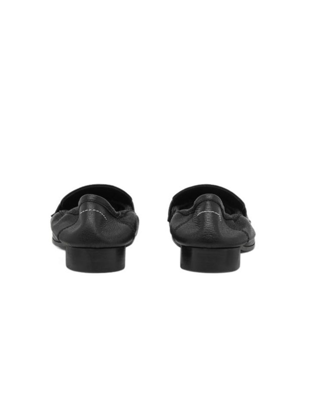 MM6 by Maison Margiela Black Swing Toe Loafers