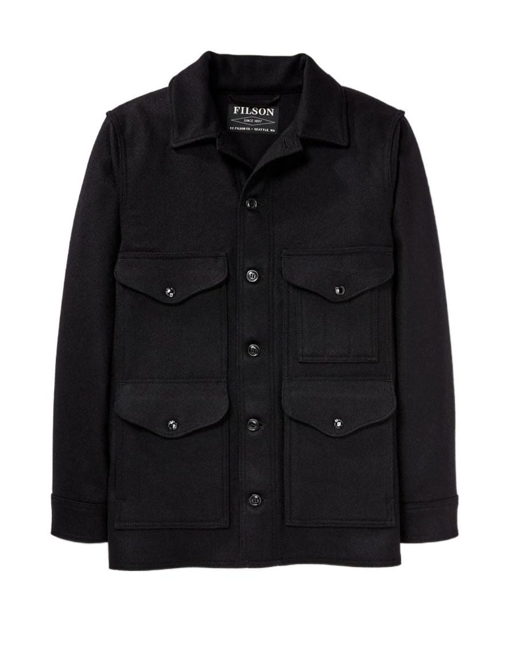 Filson Black フィルソン マッキノー ウール ジャケット for men