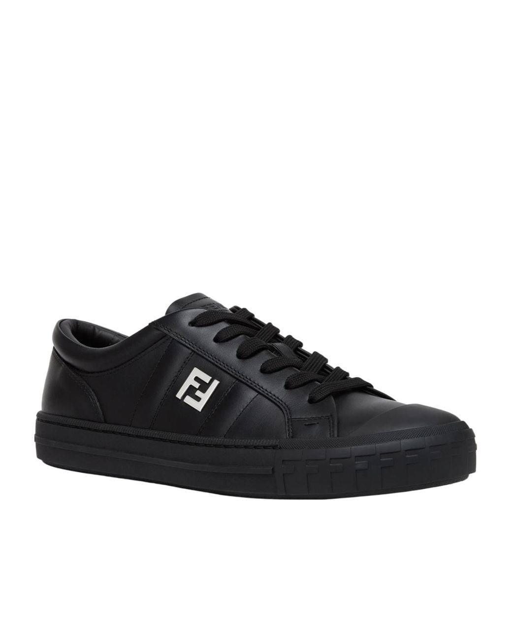 Fendi Black Domino Low-Top Sneakers for men