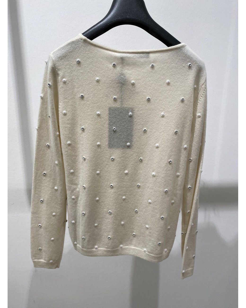 Max Mara Natural Crew Neck Knit Pullover