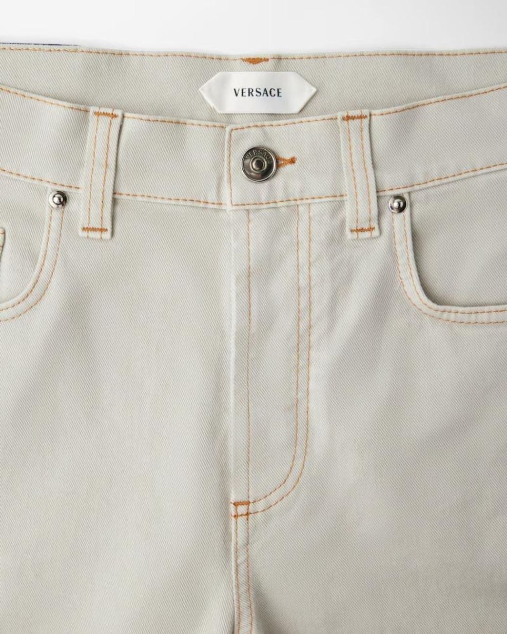 Versace Gray Slightly Tapered Jeans for men