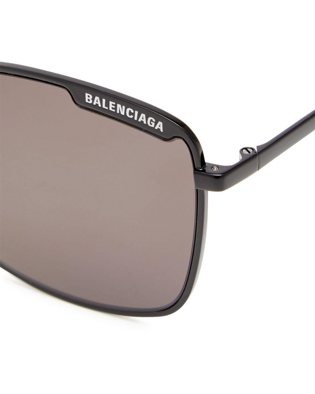 Balenciaga Metallic Rectangular Wayfarer Sunglasses for men