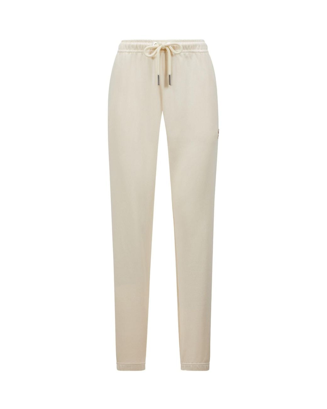 Moncler Natural Logo Patch Drawstring Sweatpants