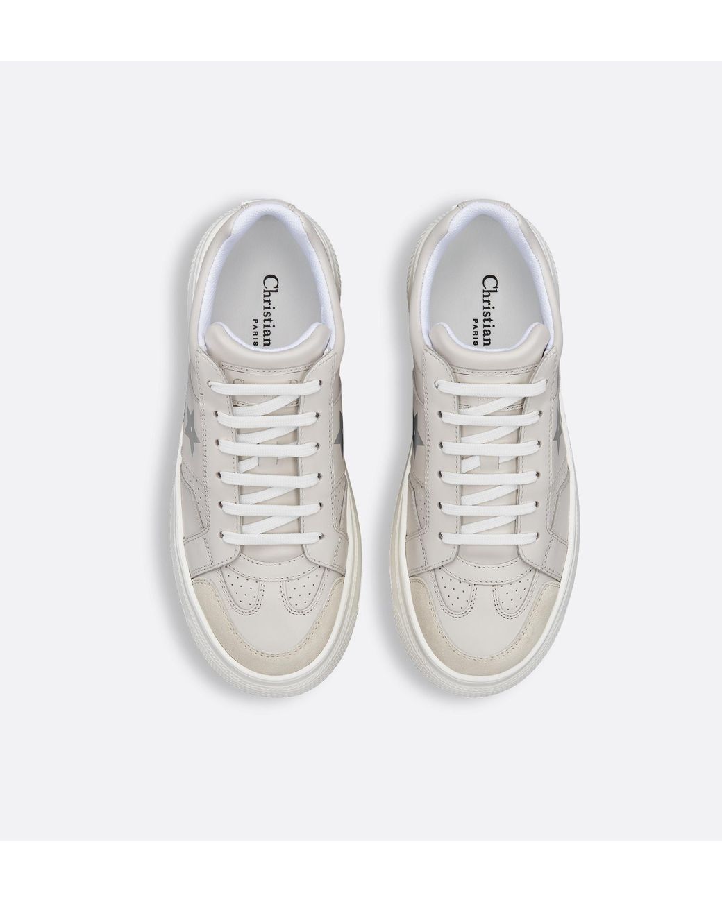 Dior White Star Platform Sneaker