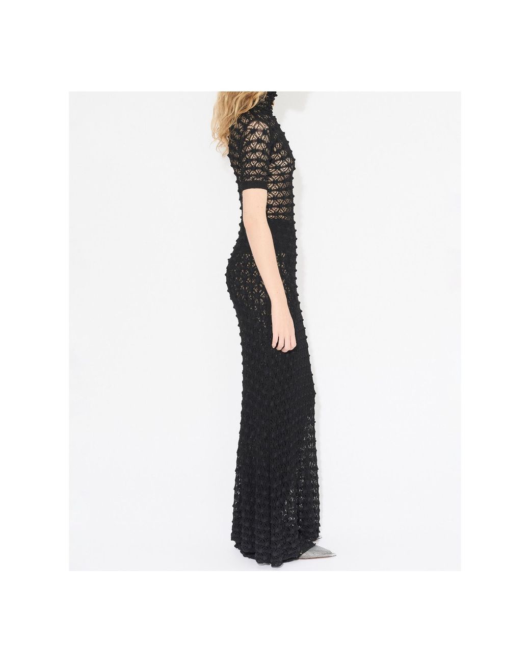 Alaïa Black Lace Knit Pants