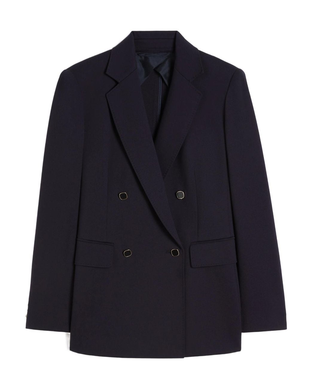 Max Mara Blue Mstriviera Double-Breasted Jacket