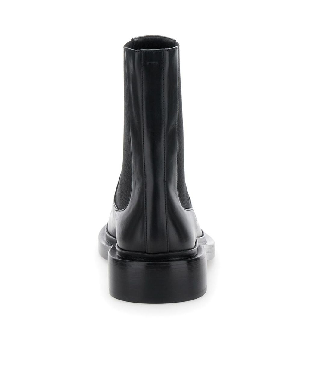Jil Sander Black Round Toe Ankle Boots