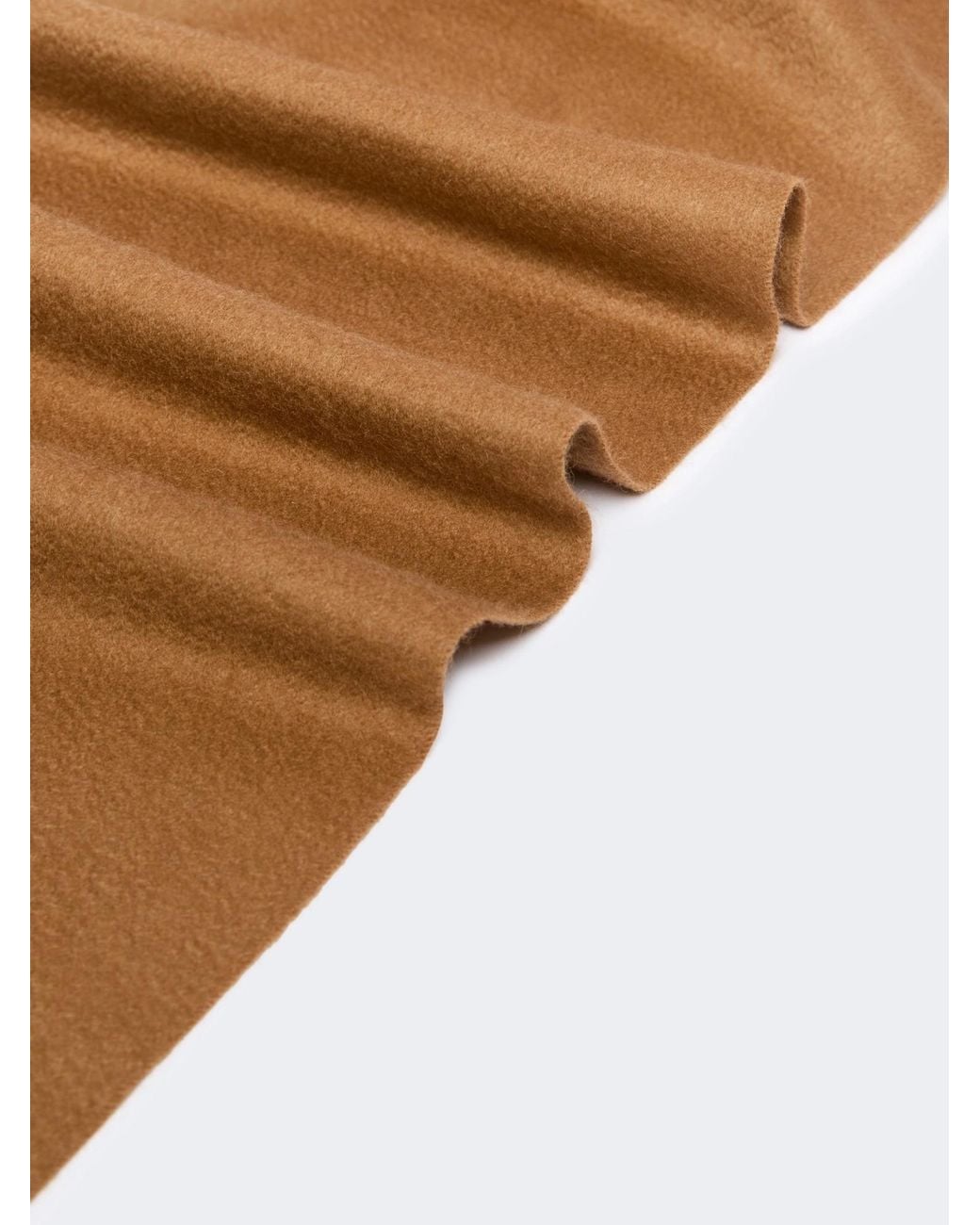Max Mara Natural Cashmere Stole With Monogram Embroidery