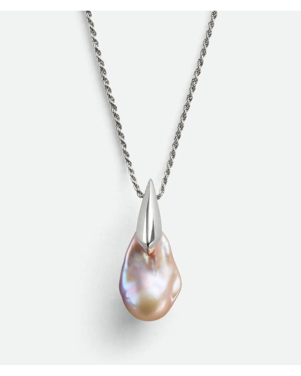 Bottega Veneta Metallic Pearl Pendant
